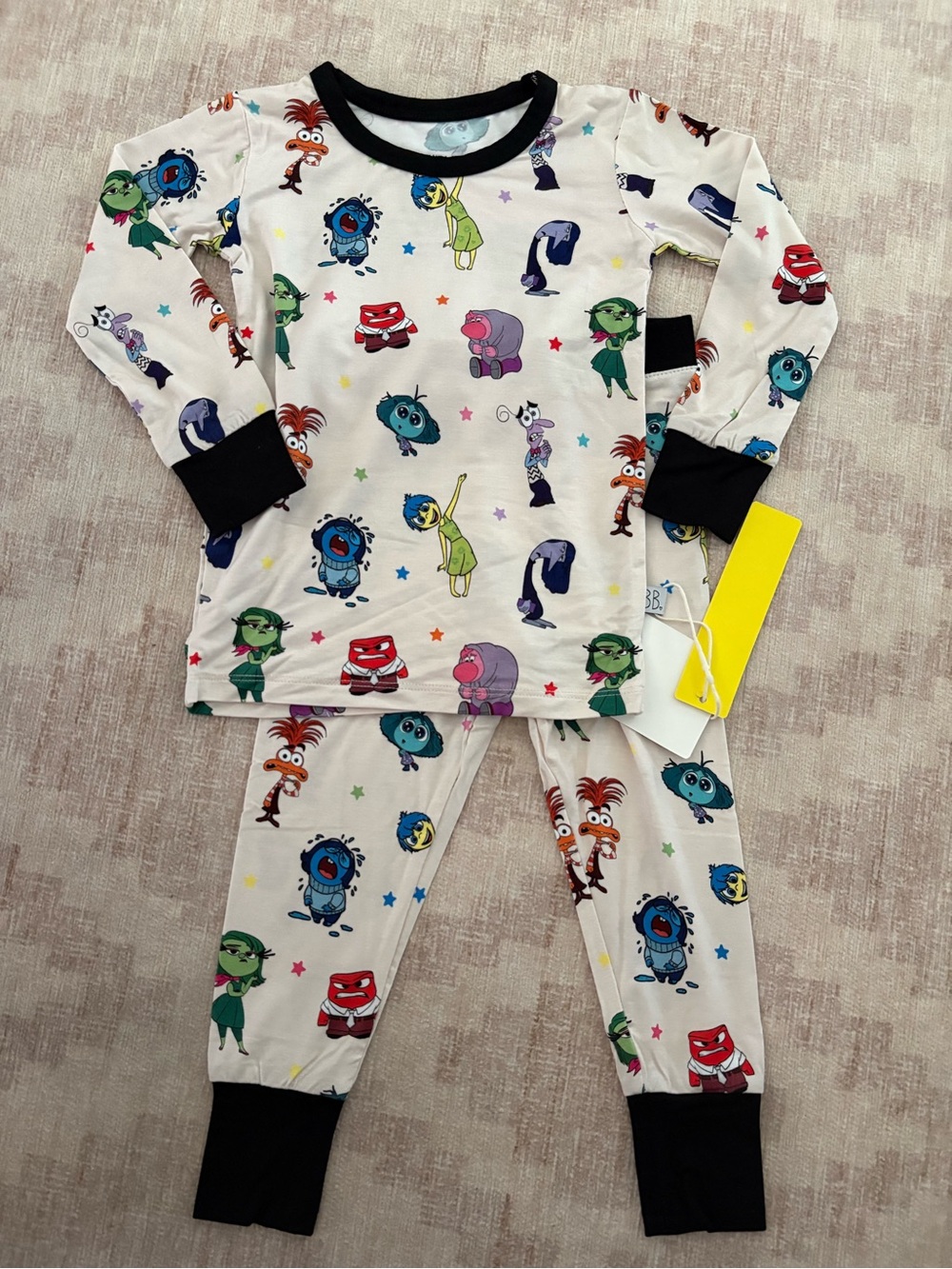Kids inside Out Long Sleeve Pajama Set 2T